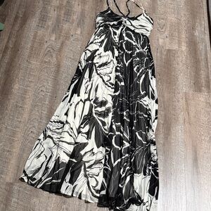 Express Black and White Maxi Dress